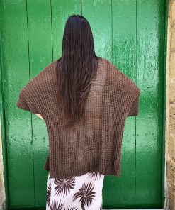 Chaqueta de Hilo Chocolate - Imagen 4
