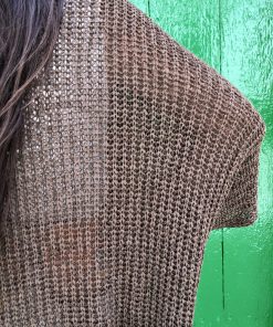 Chaqueta de Hilo Chocolate - Imagen 3