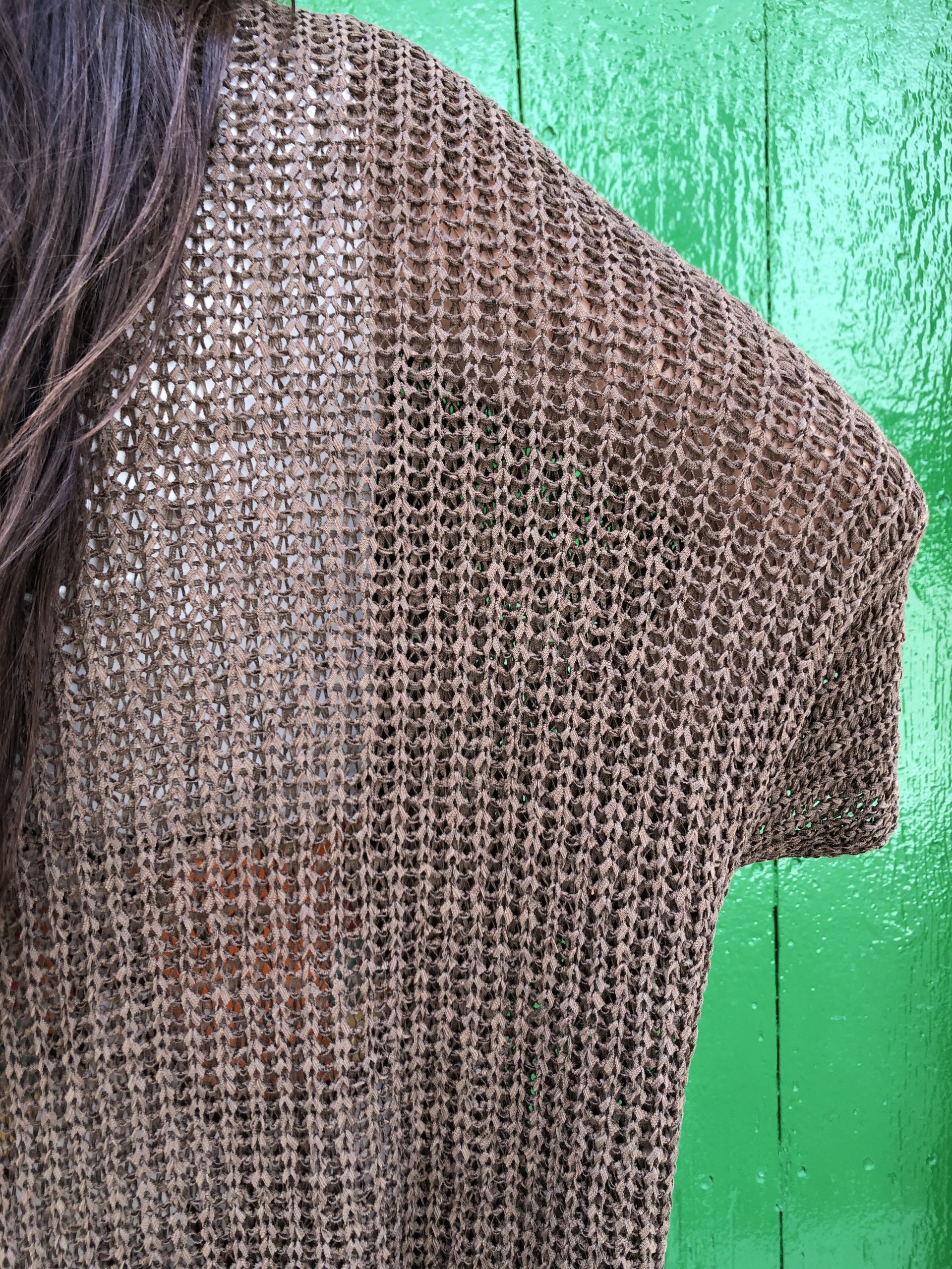 Chaqueta de Hilo Chocolate - Imagen 3