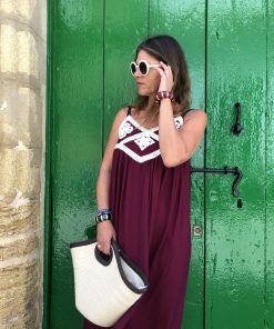 Vestido Boho Burdeos - Imagen 2