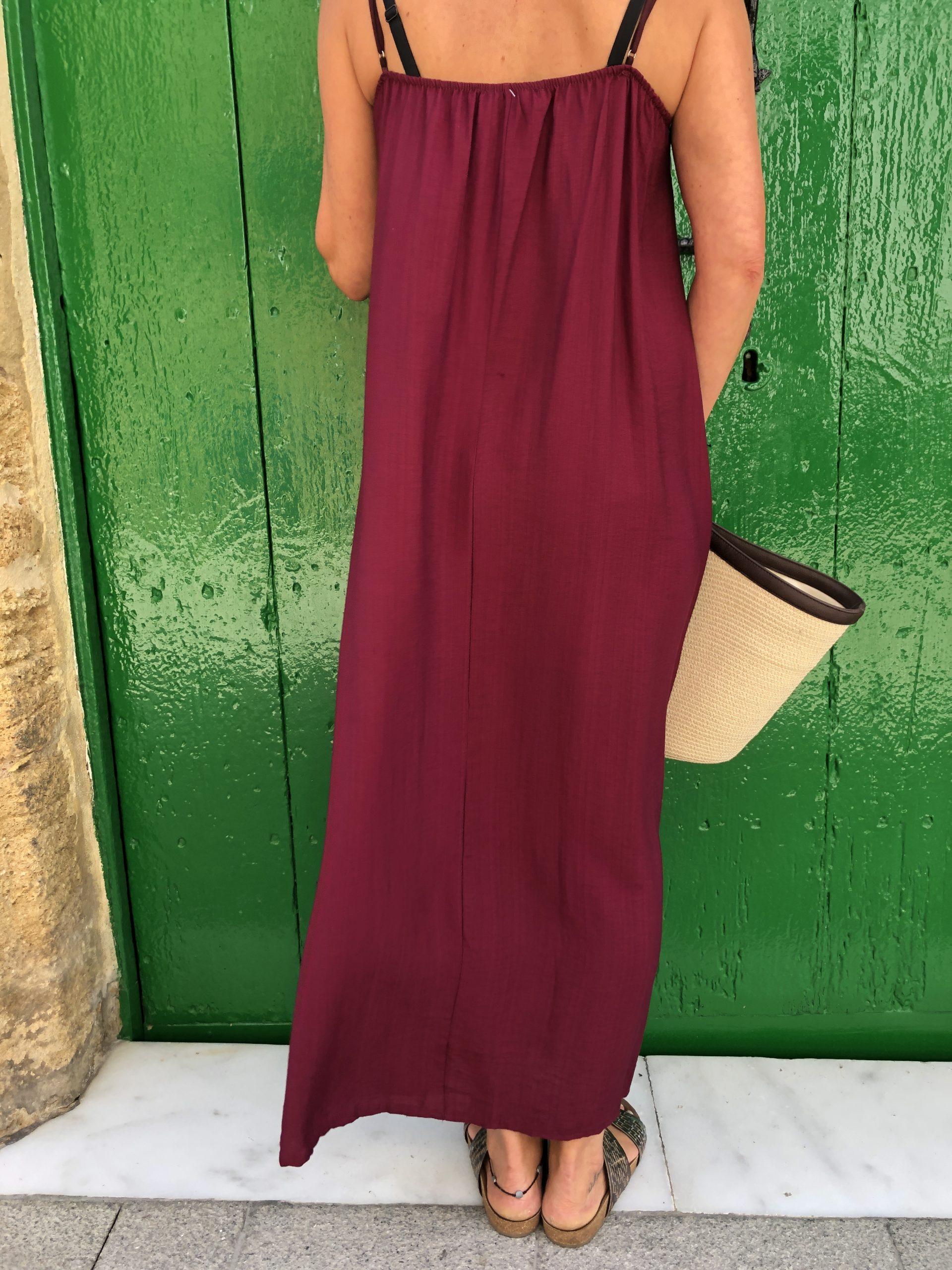 Vestido Boho Burdeos - Imagen 4