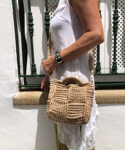 Bolso Trenzado Arena - Imagen 3