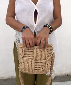 Bolso Trenzado Arena