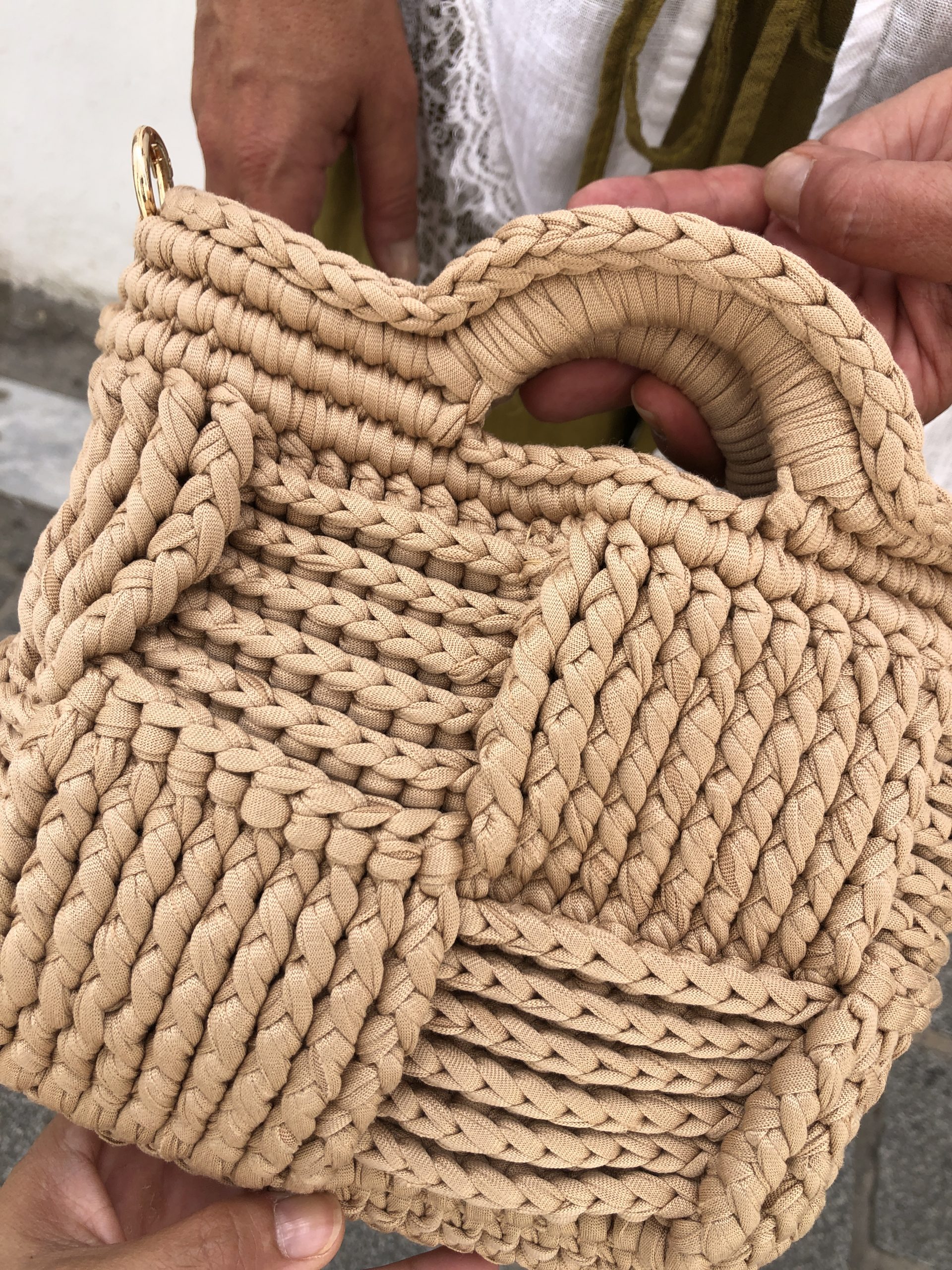 Bolso Trenzado Arena - Imagen 2