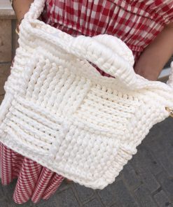 Bolso Trenzado Blanco - Imagen 3