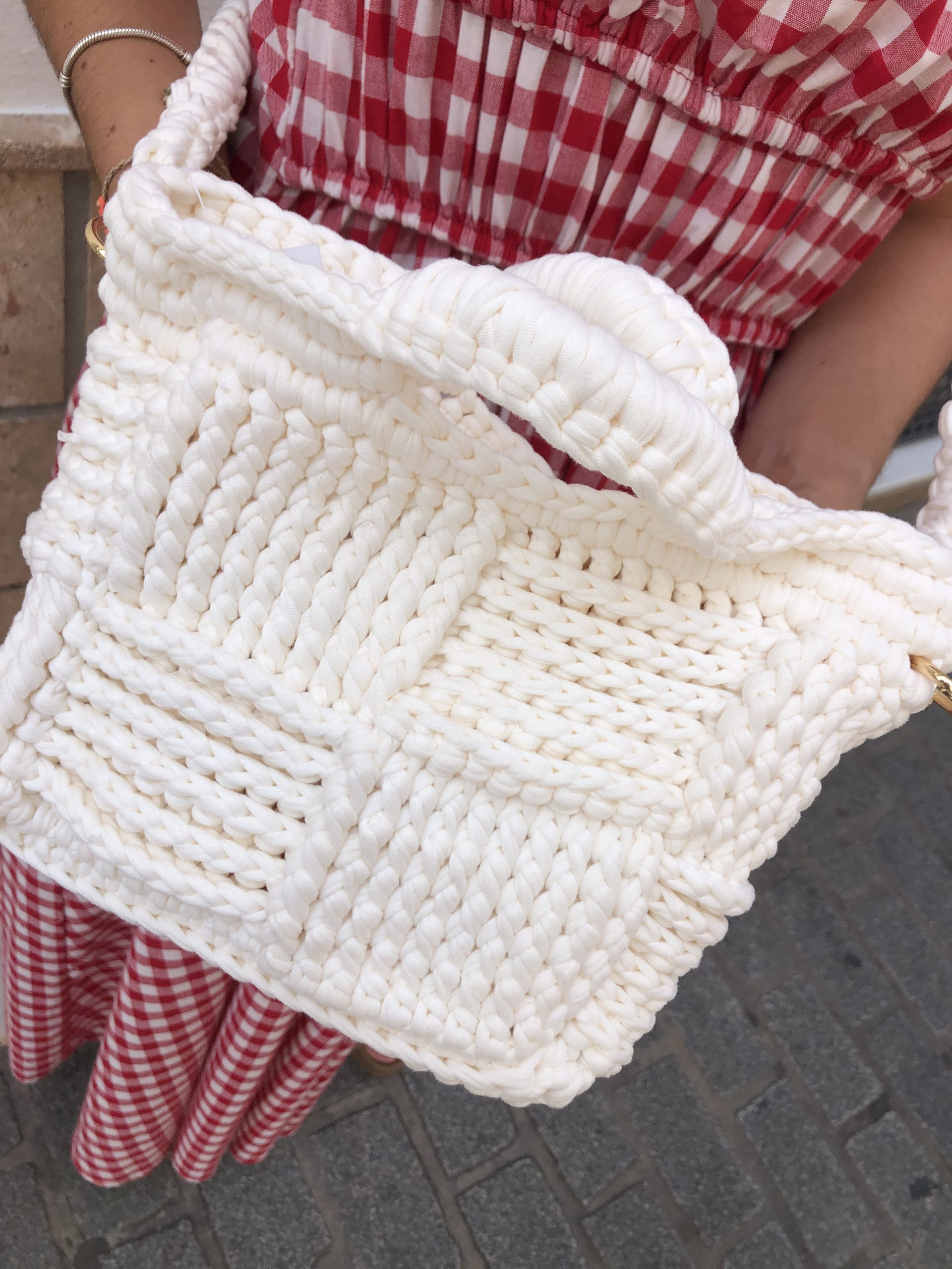Bolso Trenzado Blanco - Imagen 3