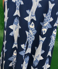 Alternative view of Vestido Peces Azul