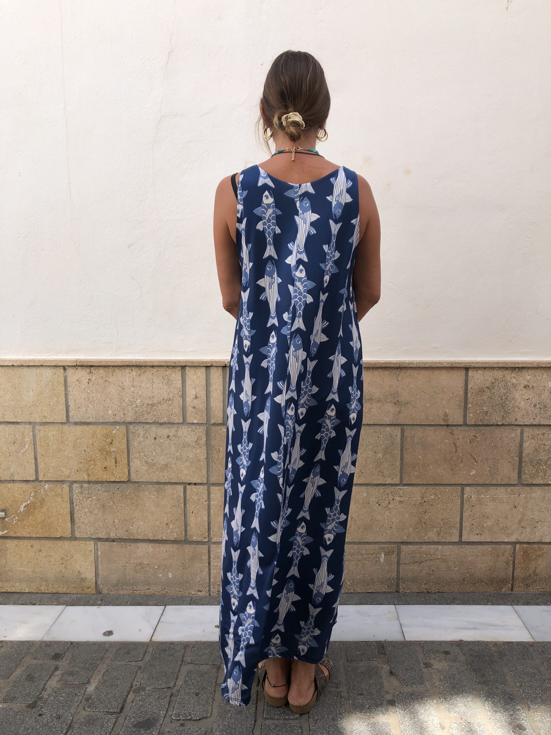 Vestido Peces Azul - Imagen 3