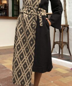 Vestido Borgoña Negro - Imagen 4