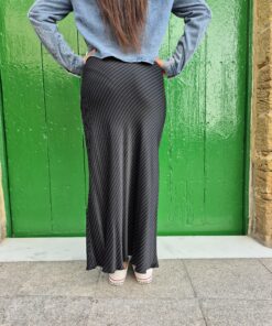 Falda Satinada Rayas - Imagen 2
