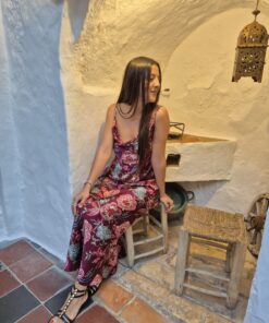 Vestido Burgundy Bloom