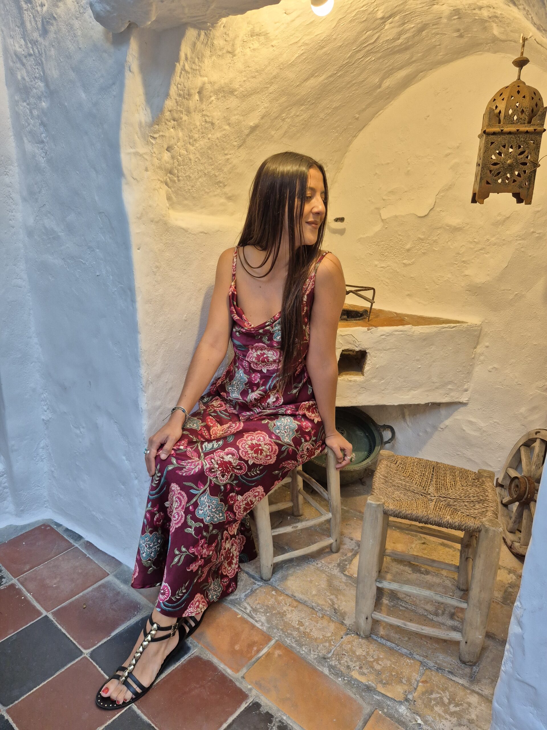 Vestido Burgundy Bloom
