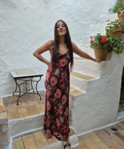 Alternative view of Vestido Burgundy Bloom