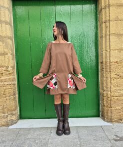 Vestido Mosaico Boho Chocolate - Imagen 5